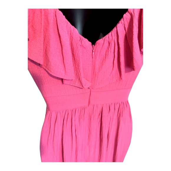 Calvin Klein Sleeveless Ruffled V-Neck Tiered A-Line Dress Size 2 - Picture 7 of 9